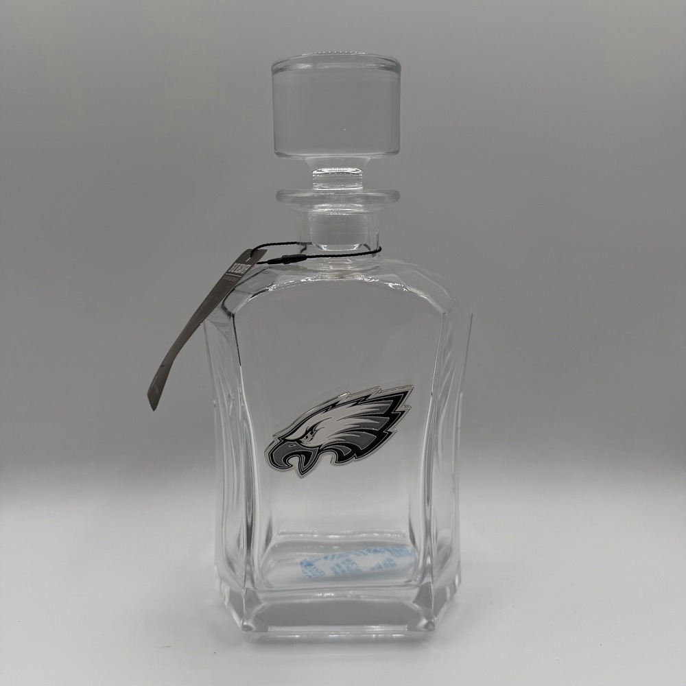 Philadelphia Eagles Glass Decanter 26oz‎ Whiskey Scotch Vodka Spirits Memory Co
